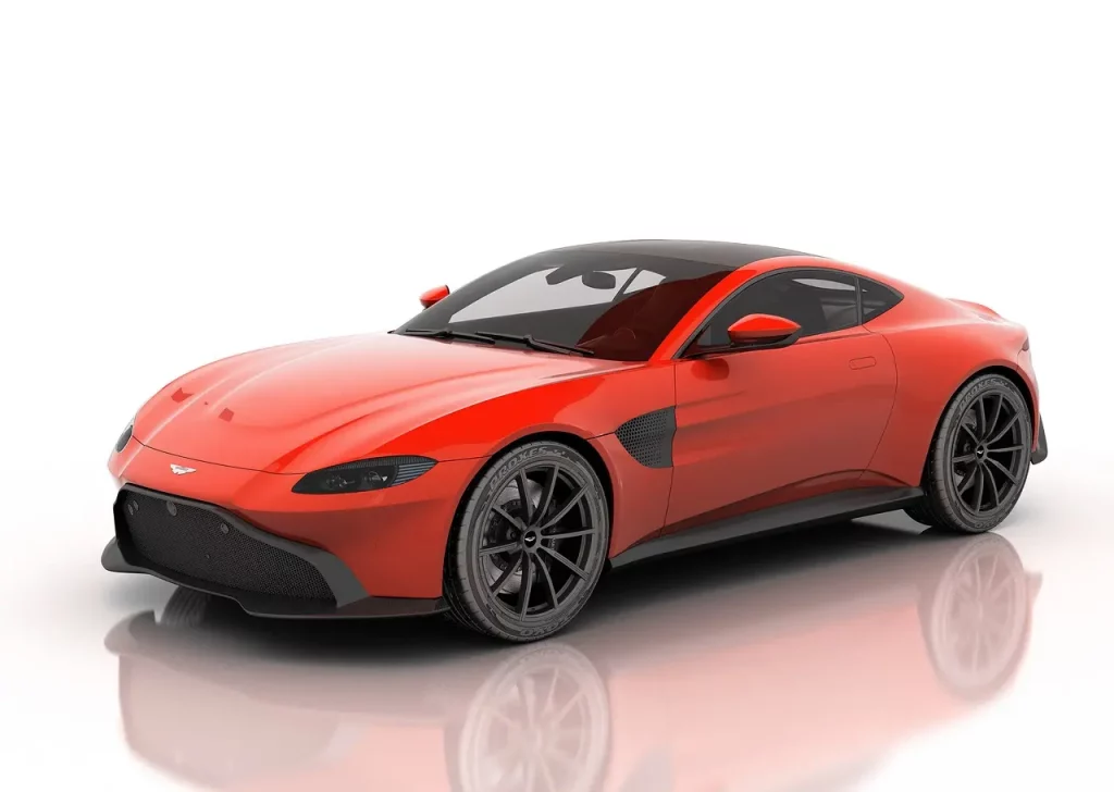 Aston Martin Vantage Sportcoupé mit technischem Motordefekt